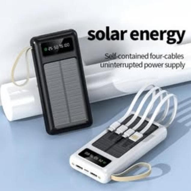 Solar Built Power Bank-4 In 1 Super Technology